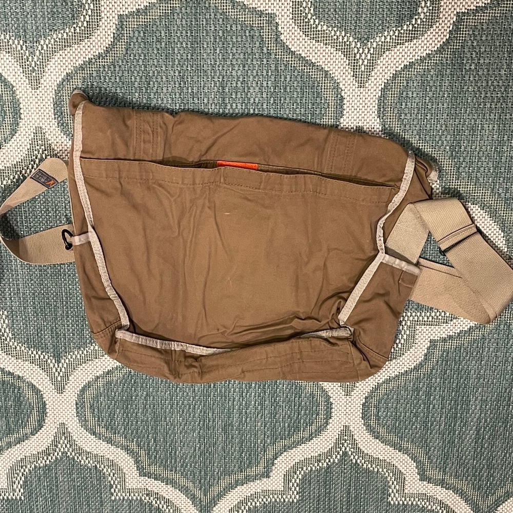 Vintage American Eagle Cotton Messenger Bag Khaki - Picture 8 of 8